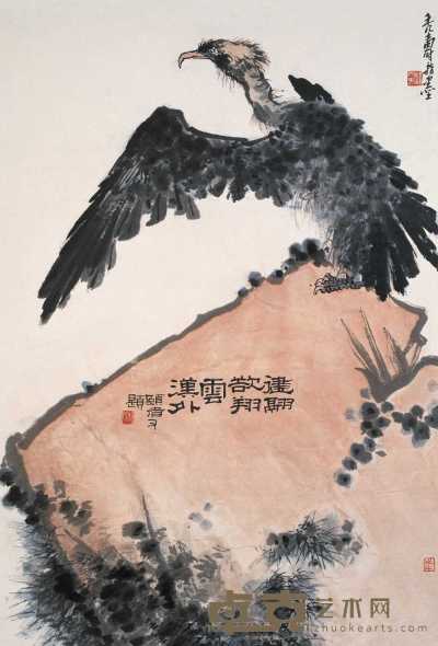 潘天寿 健翮欲翔 立轴 86.5×60cm